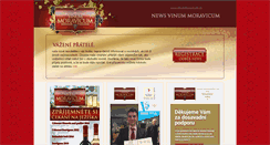 Desktop Screenshot of news.vinummoravicum.cz